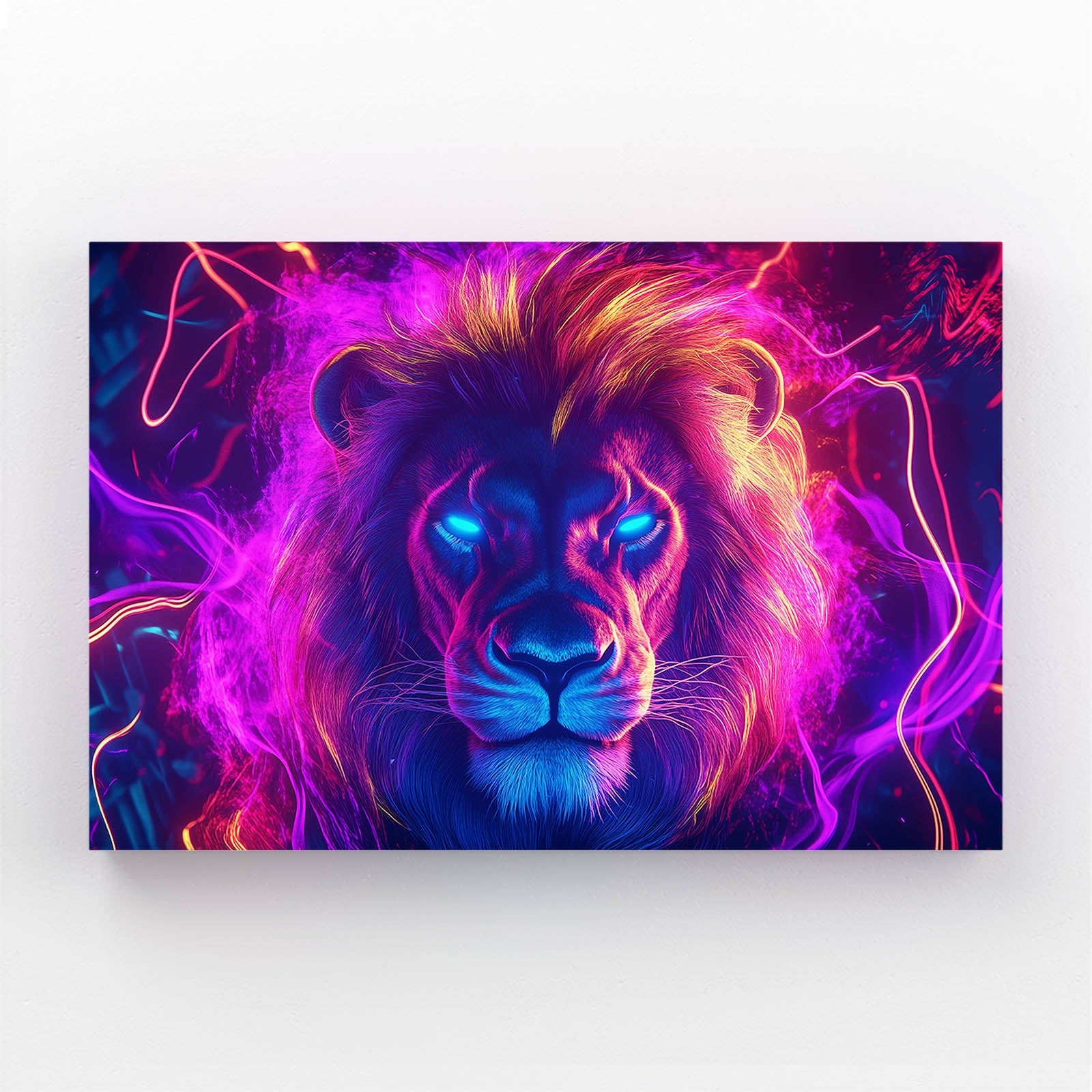 Mystic Glow Lion Wall Art