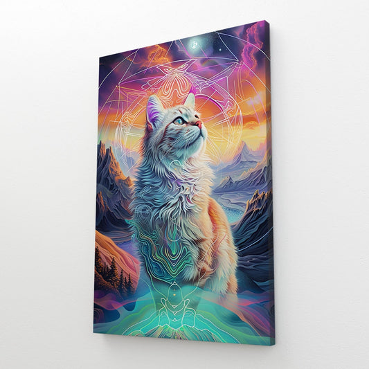 Mystic Horizon Cat Art