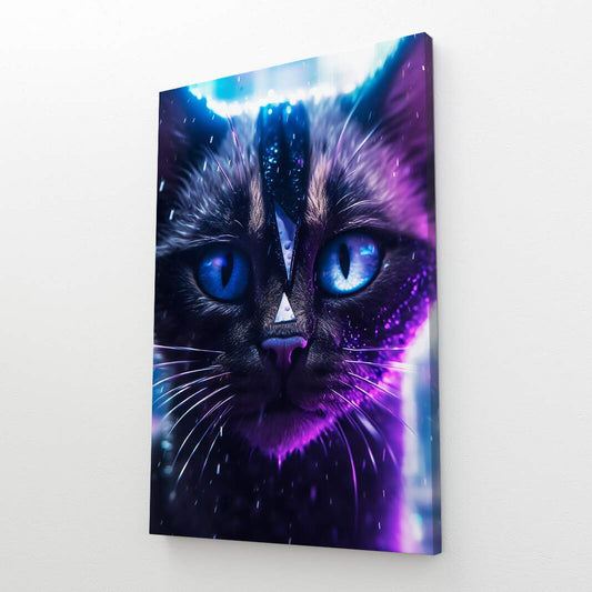 Mystic Triangle Cat Wall Art