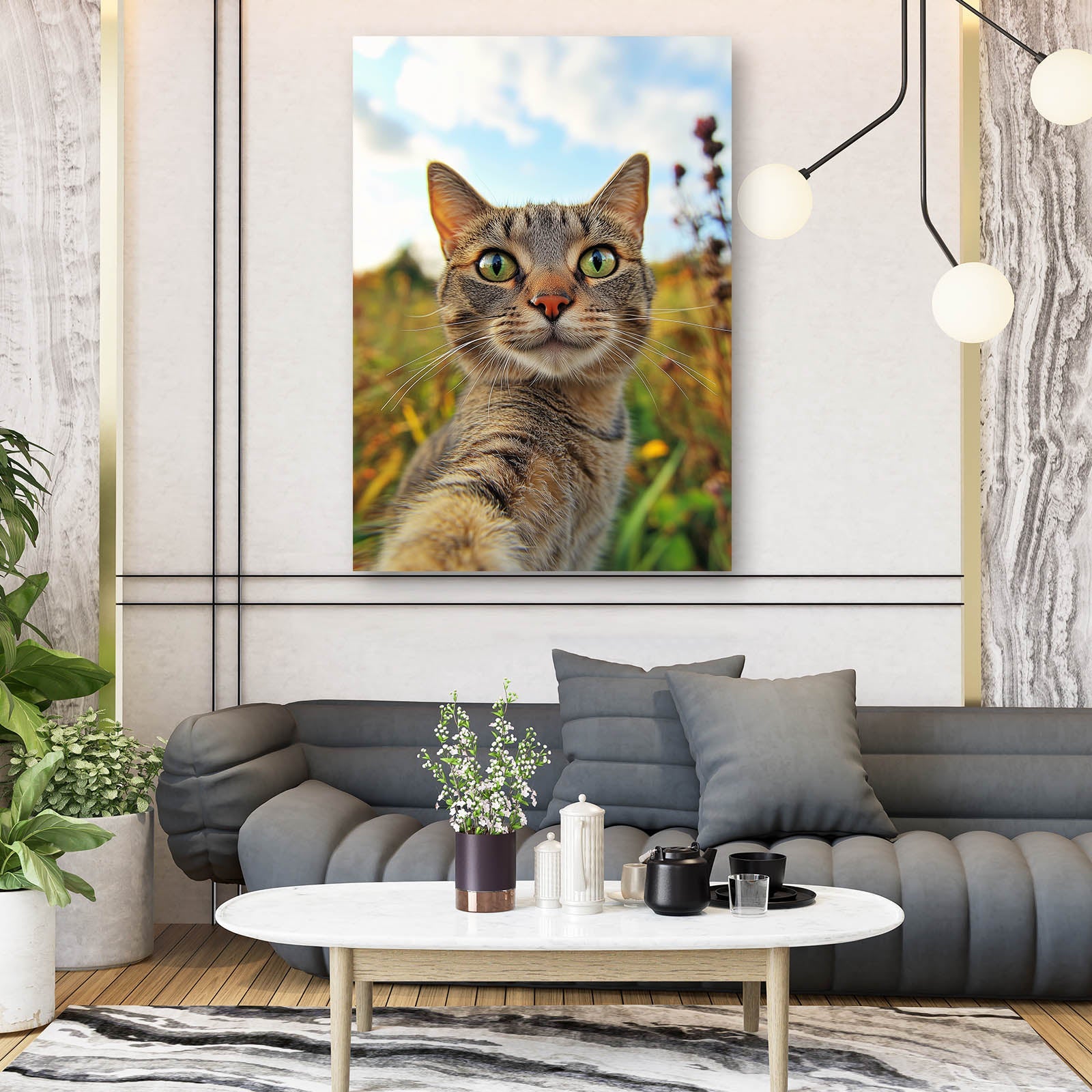 Nature Selfie Cat Art