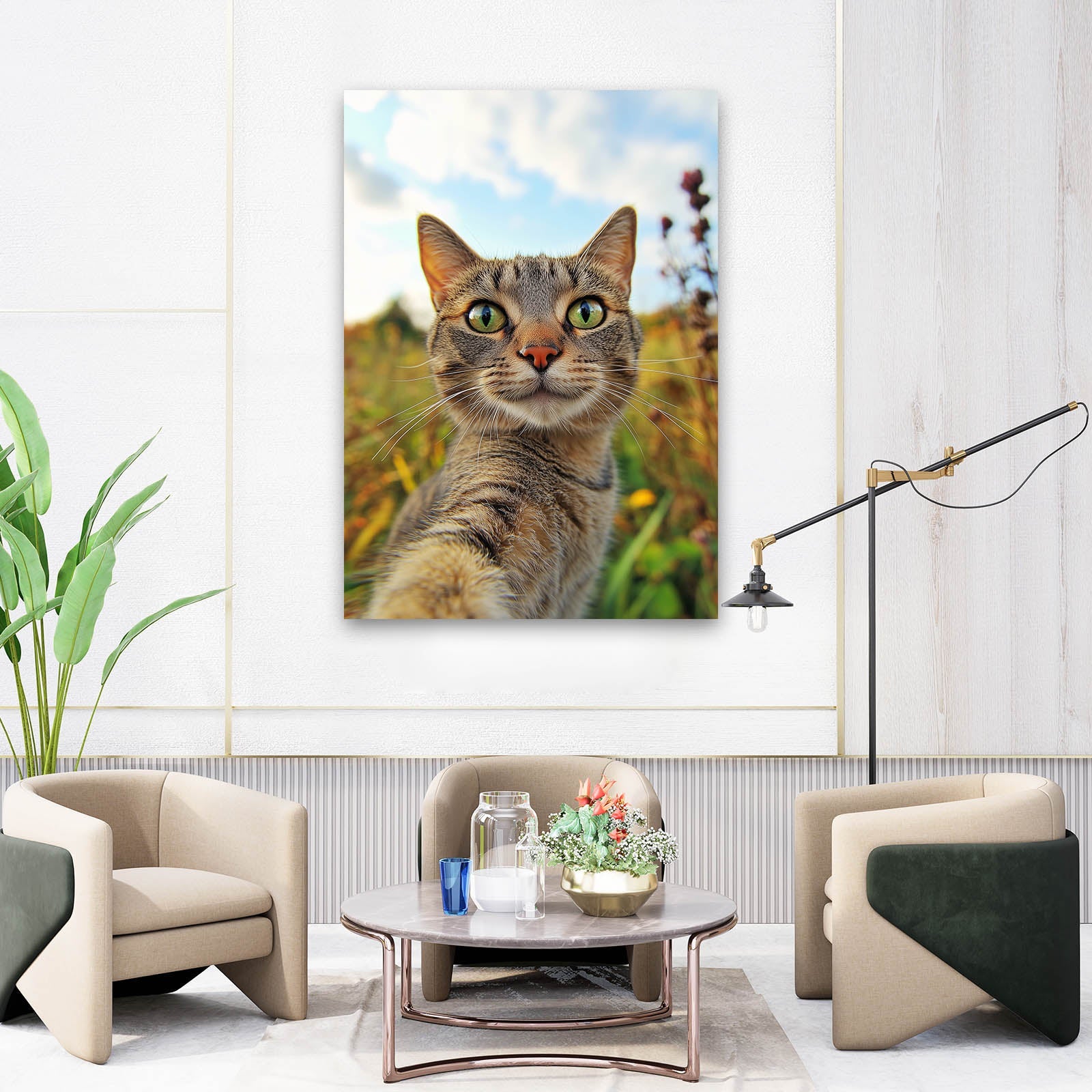 Nature Selfie Cat Art