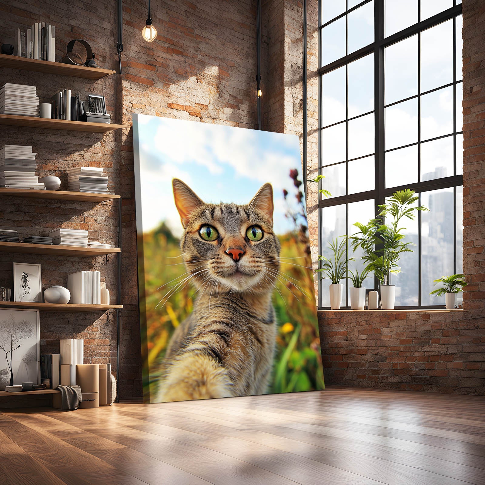 Nature Selfie Cat Art