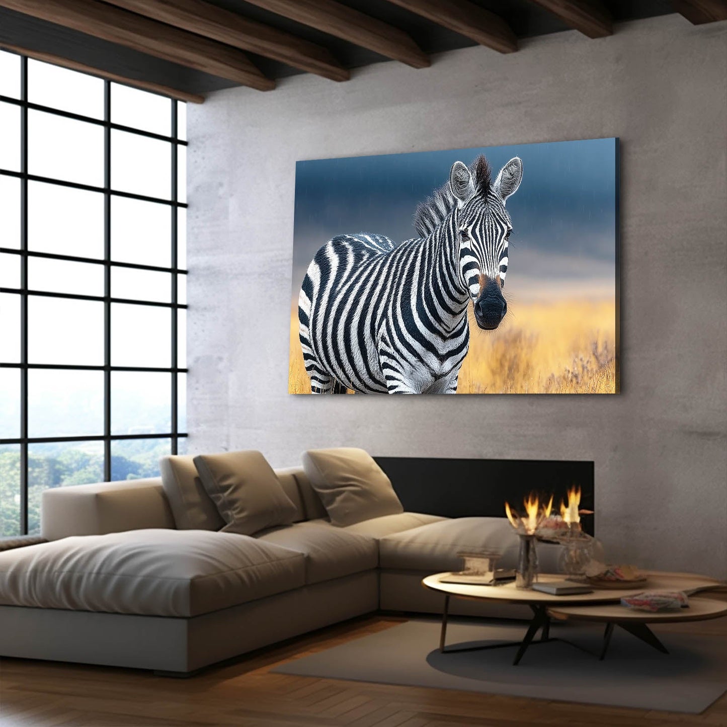Nature Zebra Prints – styled in a furnished interior