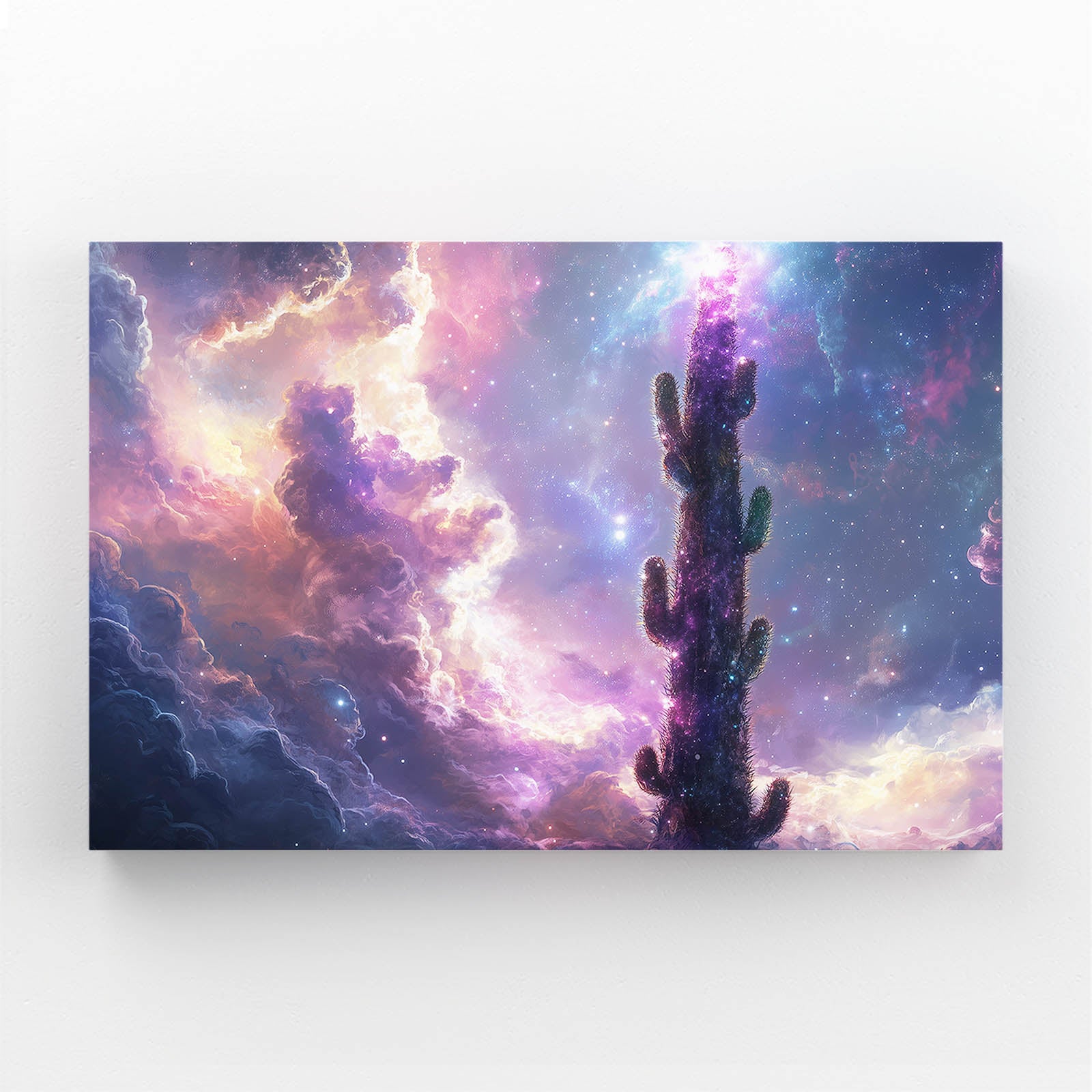 Nebula Cloud Dream Cactus Art – nebula cloud dream cactus canvas print