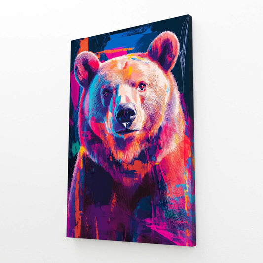 Neon Bear Art