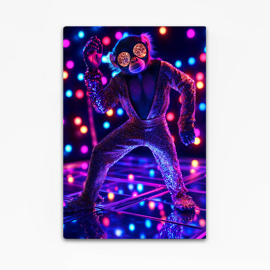 Neon Disco Dancer Monkey Prints – neon disco dancer monkey canvas print