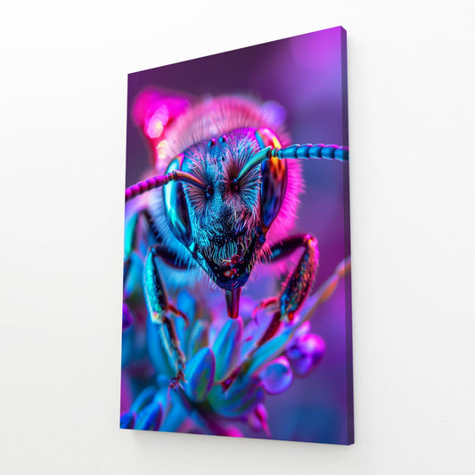 Neon Glow Bee Art