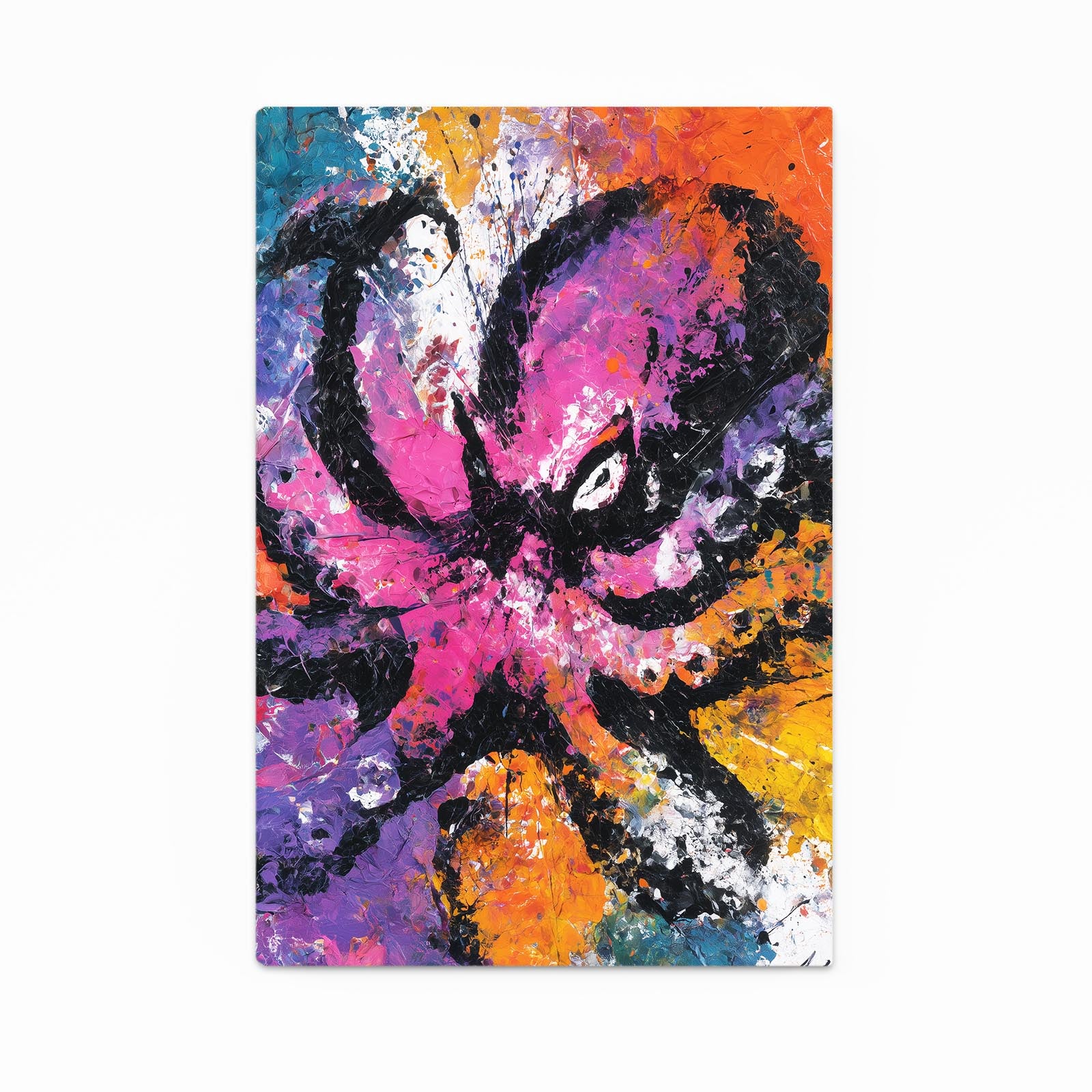 Neon Graffiti Splash Octopus Prints – neon graffiti splash octopus canvas print