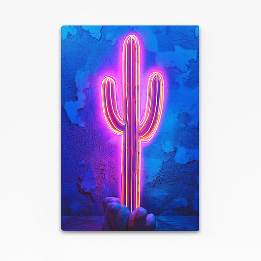 Neon Sign Glow Cactus Wall Decor – neon sign glow cactus canvas print
