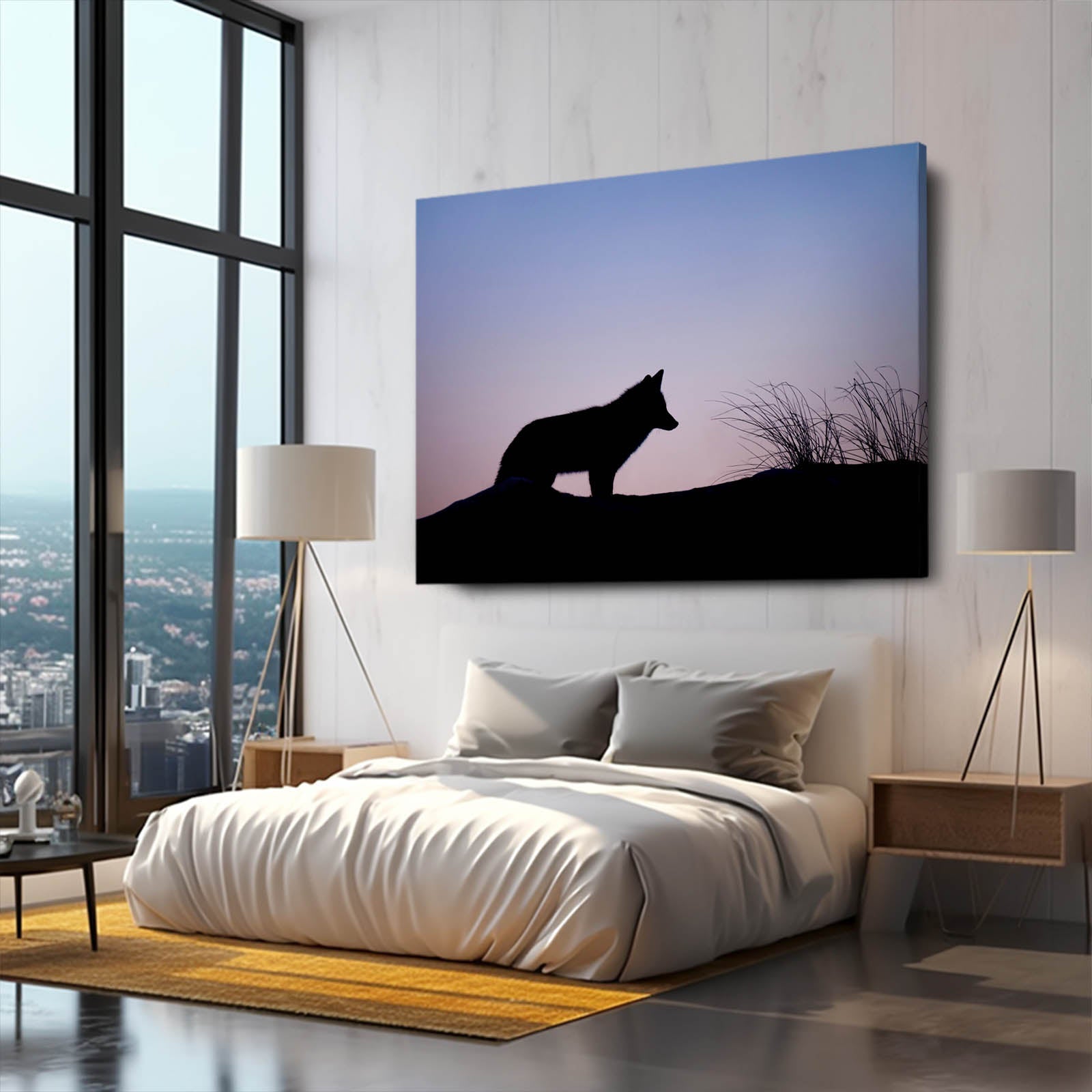 Night Wolf Art