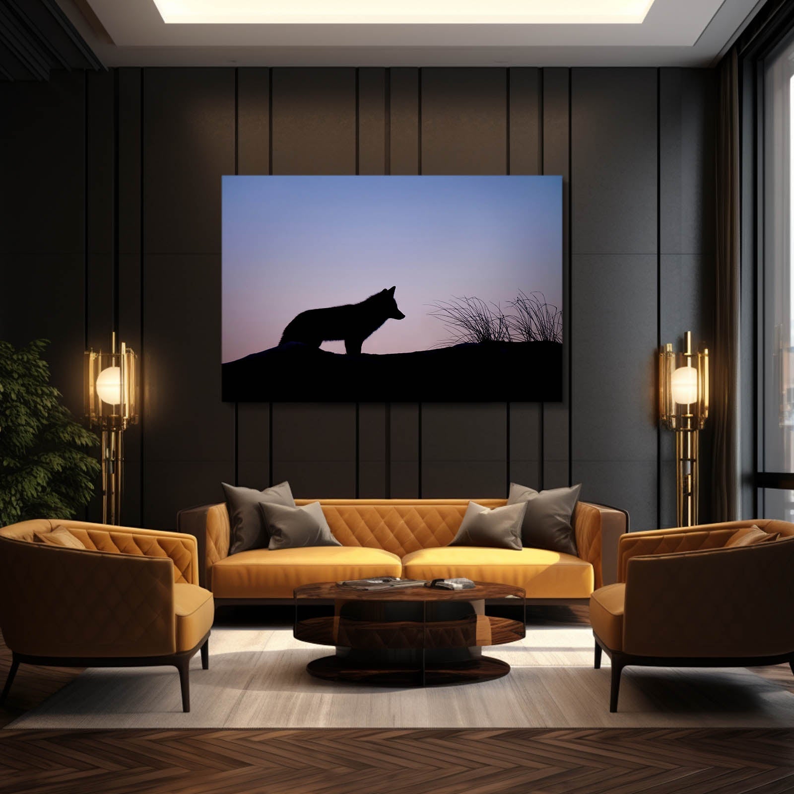 Night Wolf Art