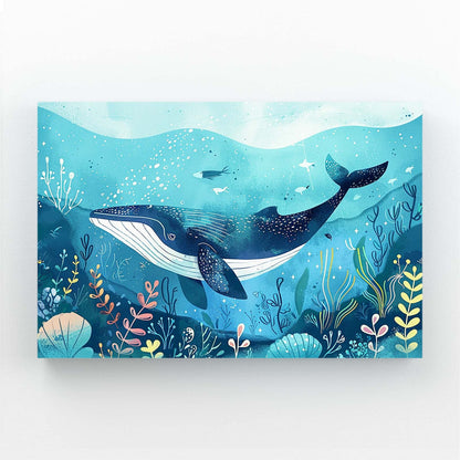 Nursery Wall Art Whale