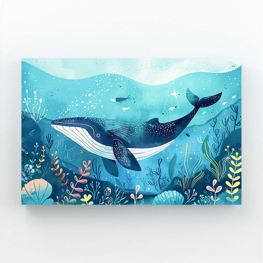 Nursery Wall Art Whale