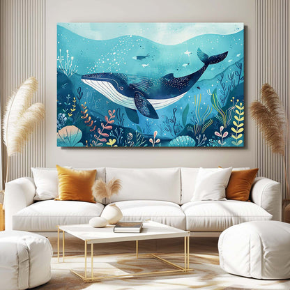 Nursery Wall Art Whale
