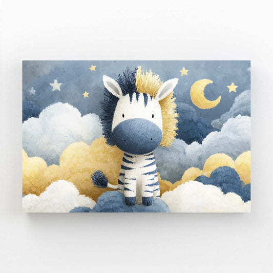 Nursery Zebra Wall Art – nursery canvas print