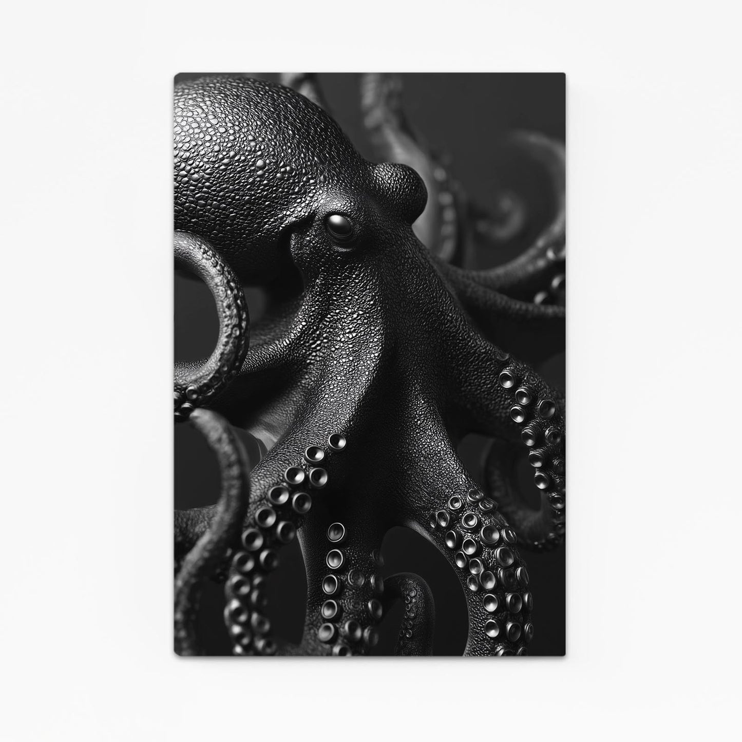 Obsidian Texture Octopus Art – obsidian texture octopus canvas print