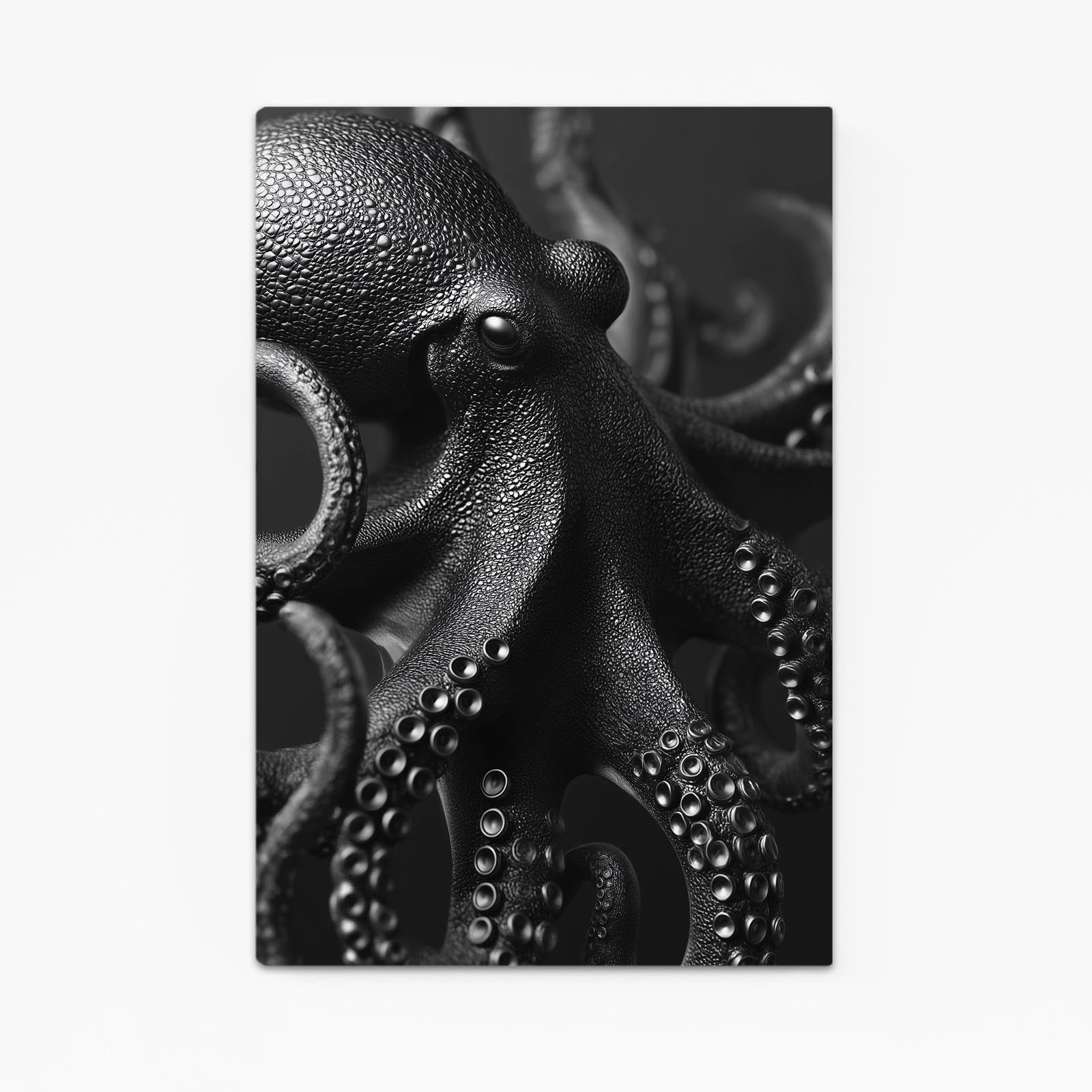 Obsidian Texture Octopus Art – obsidian texture octopus canvas print