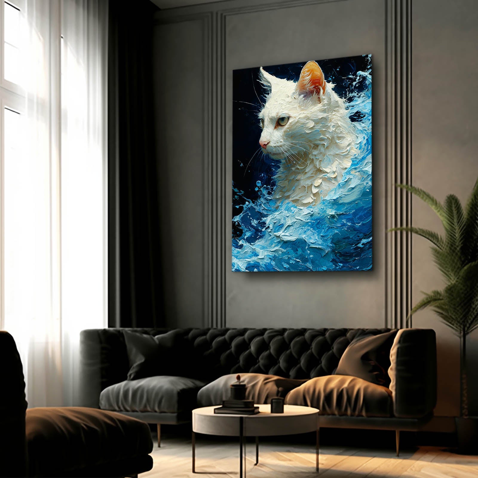 Ocean Majesty Cat Art