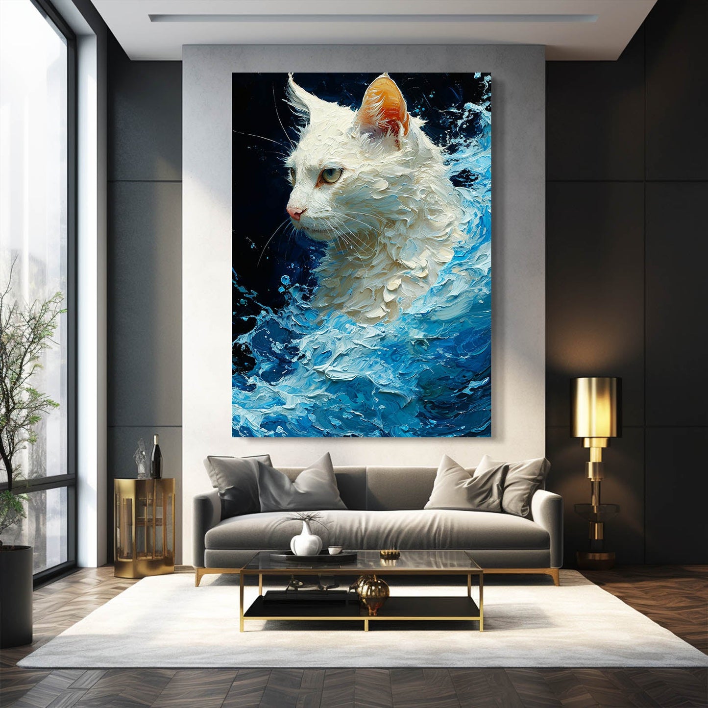 Ocean Majesty Cat Art