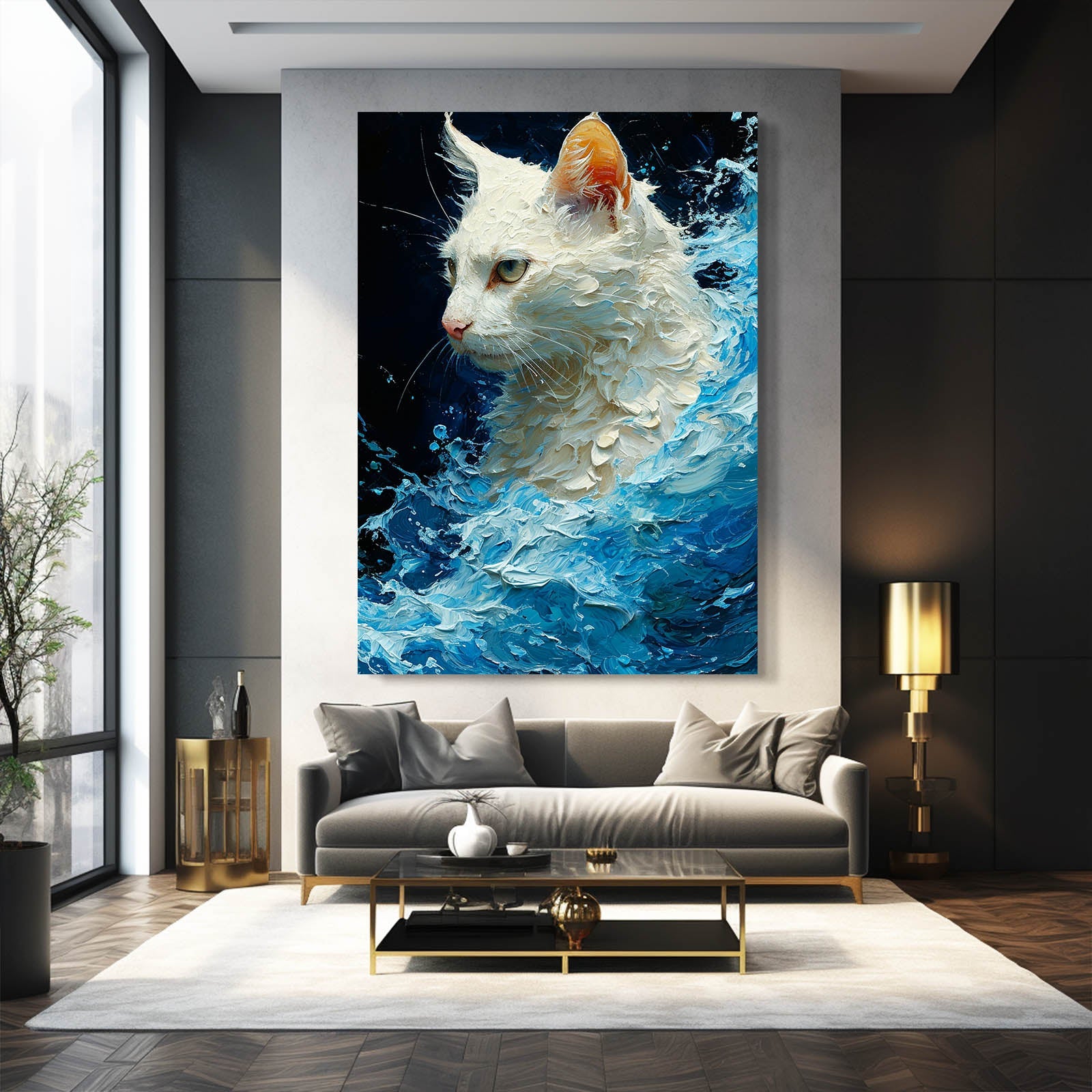 Ocean Majesty Cat Art
