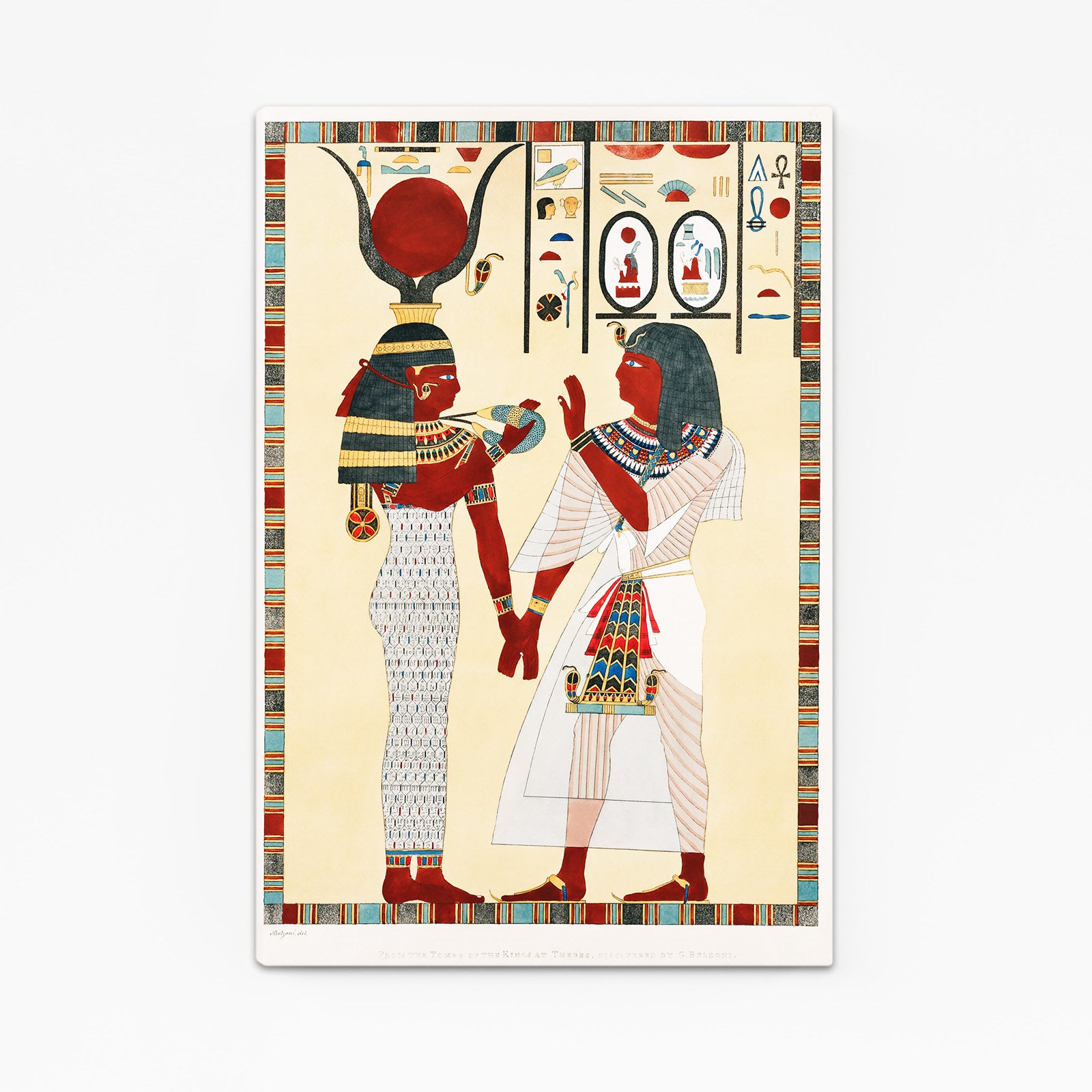 Offering Duo Illustration Egyptian Canvas – offering duo illustration egyptian canvas print