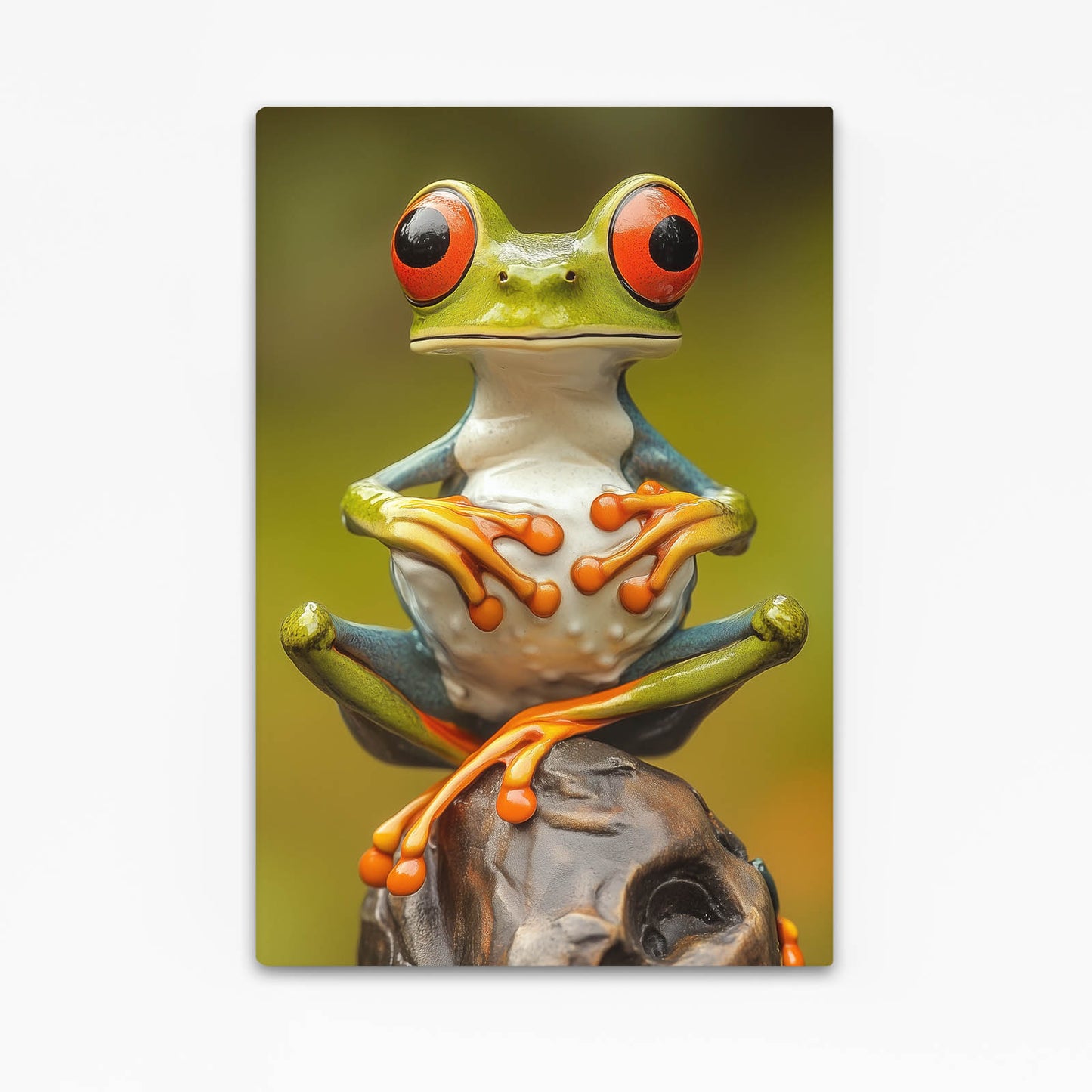 Olive Rock Perch Frog Canvas Art – olive rock perch frog canvas print