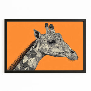 Orange Giraffe Artwork