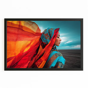 Orange Silk Modern Photography Print