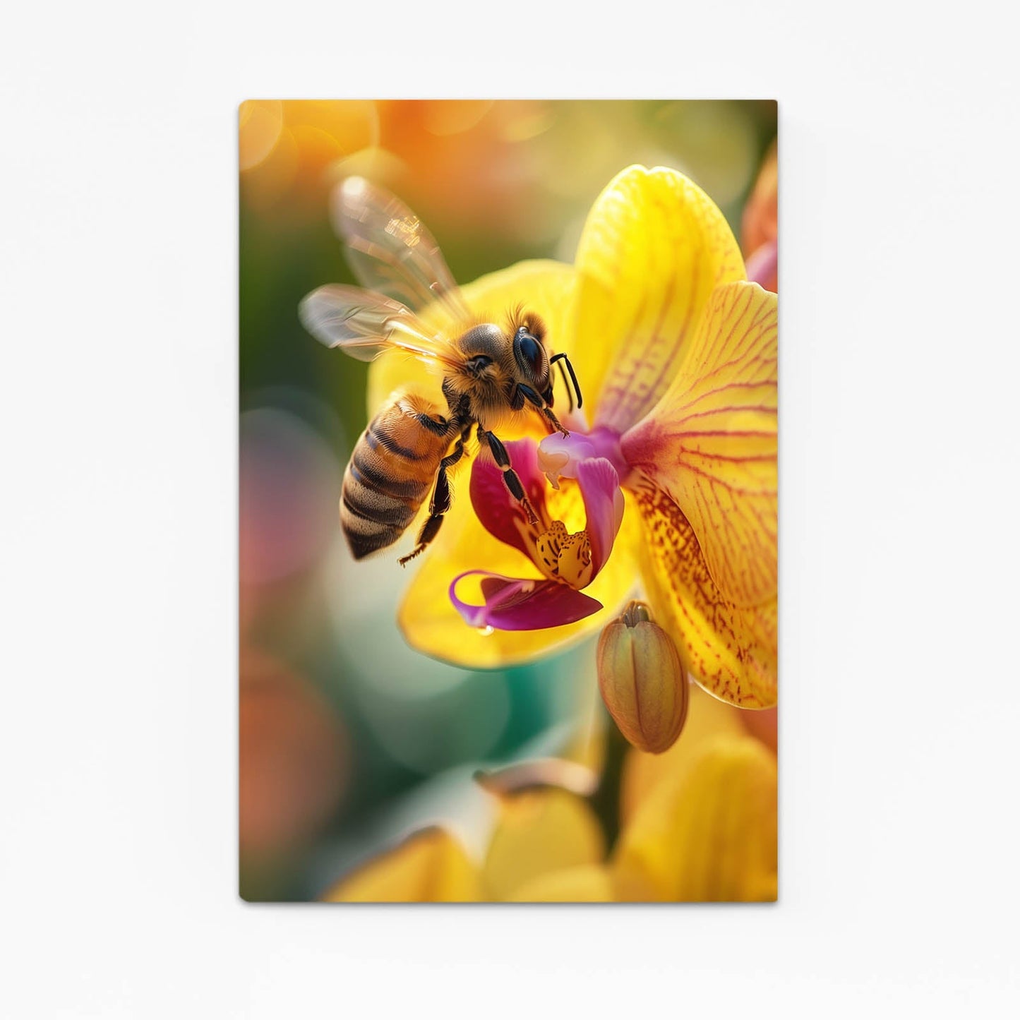 Orchid And Bee Art