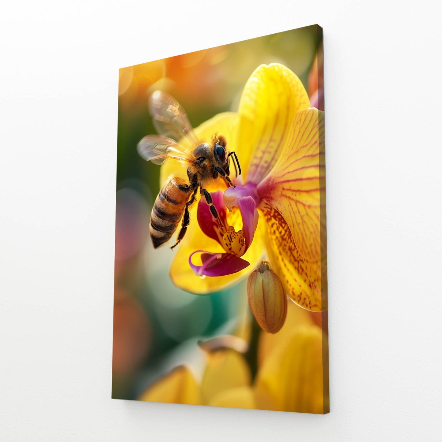 Orchid And Bee Art