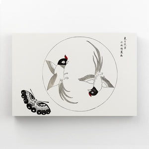 Oriental Birds And Butterfly Wall Art