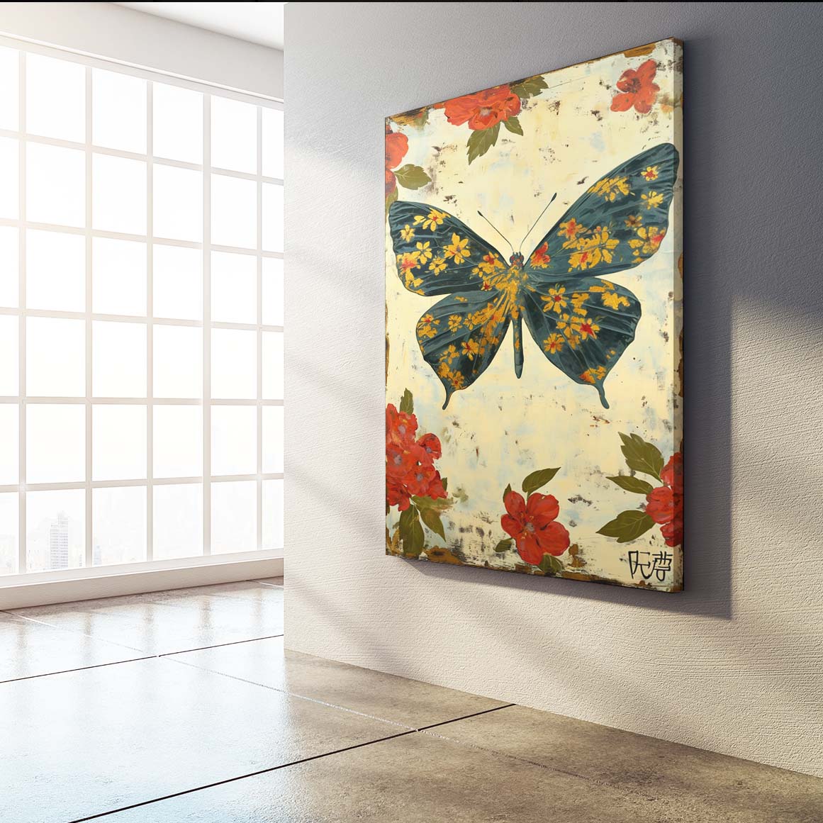Oriental Butterfly Wall Art