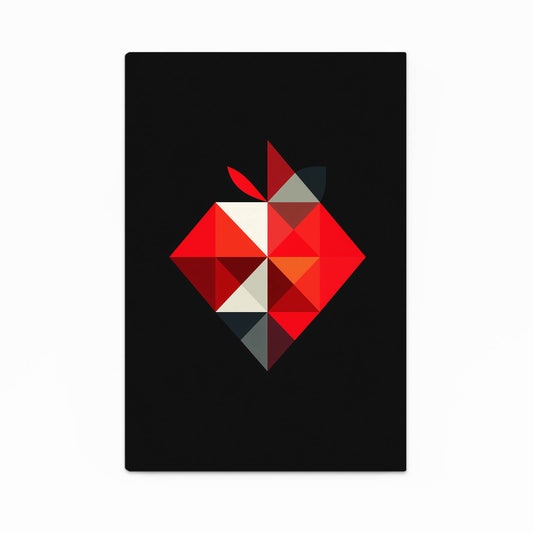 Origami Facet Apple Wall Decor – origami facet apple canvas print