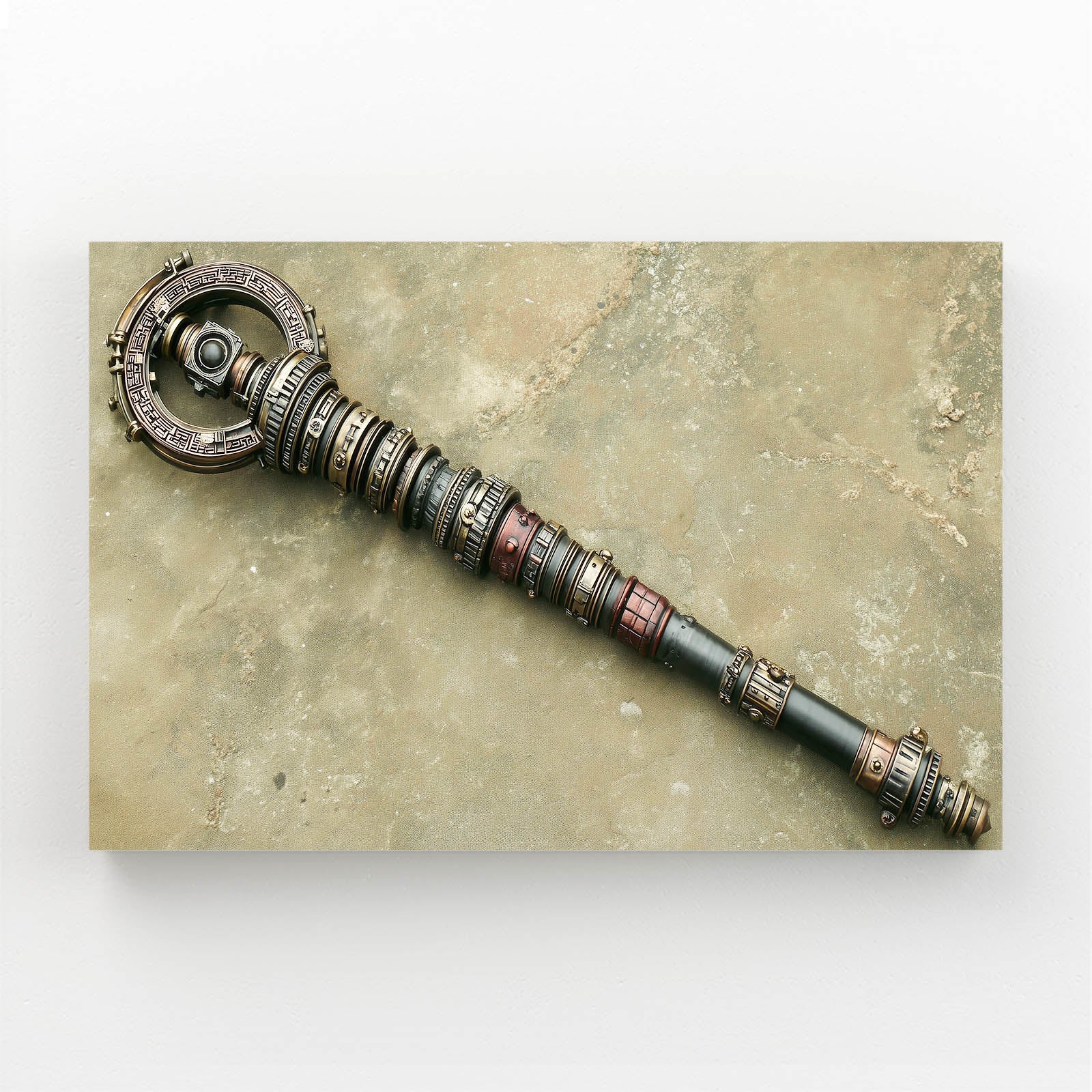 Ornate Brass Scepter Steampunk Canvas – ornate brass scepter steampunk canvas print
