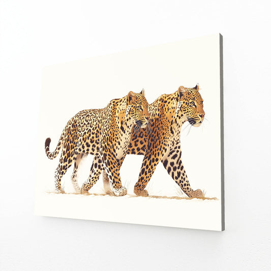 Pair On The Move Leopard Prints – pair on the move leopard canvas print