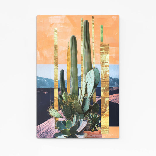 Panel Collage Desert Cactus Canvas Art – panel collage desert cactus canvas print