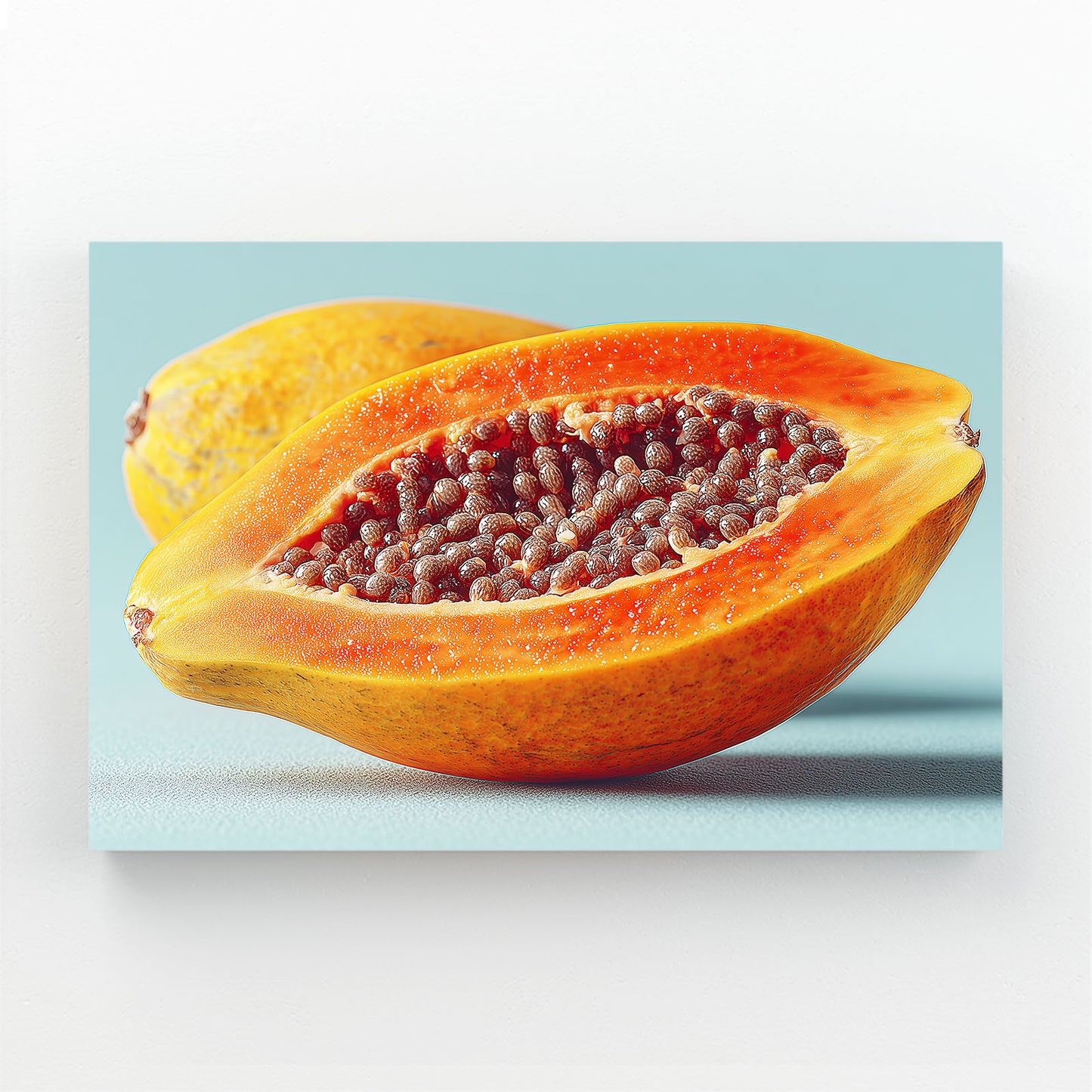 Papaya Half Bright Fruit Canvas – papaya half bright fruit canvas print