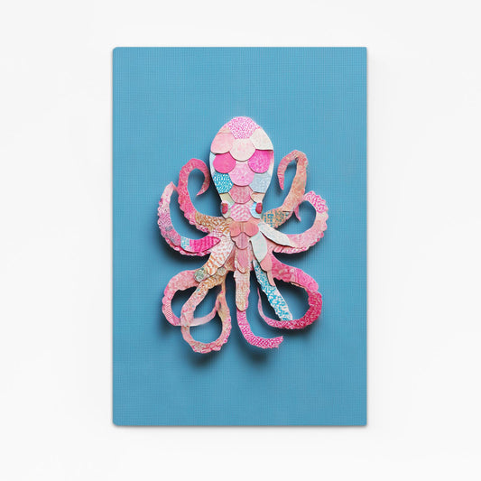 Paper Cut Craft Octopus Wall Art – paper cut craft octopus canvas print