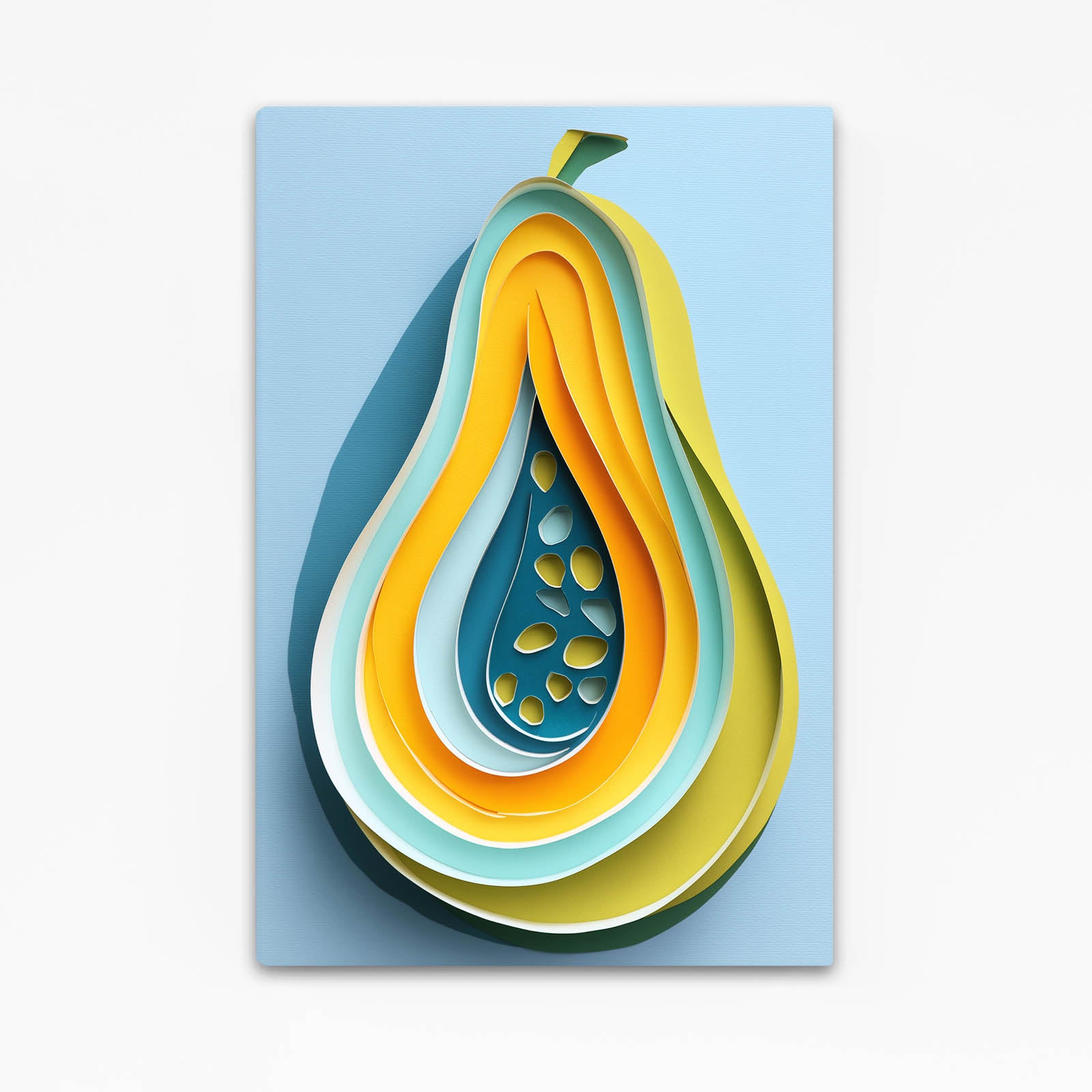 Papercraft Papaya Fruit Wall Art – papercraft papaya fruit canvas print