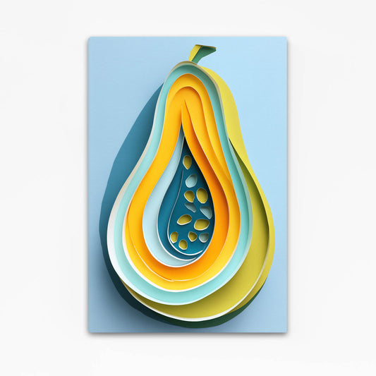 Papercraft Papaya Fruit Wall Art – papercraft papaya fruit canvas print