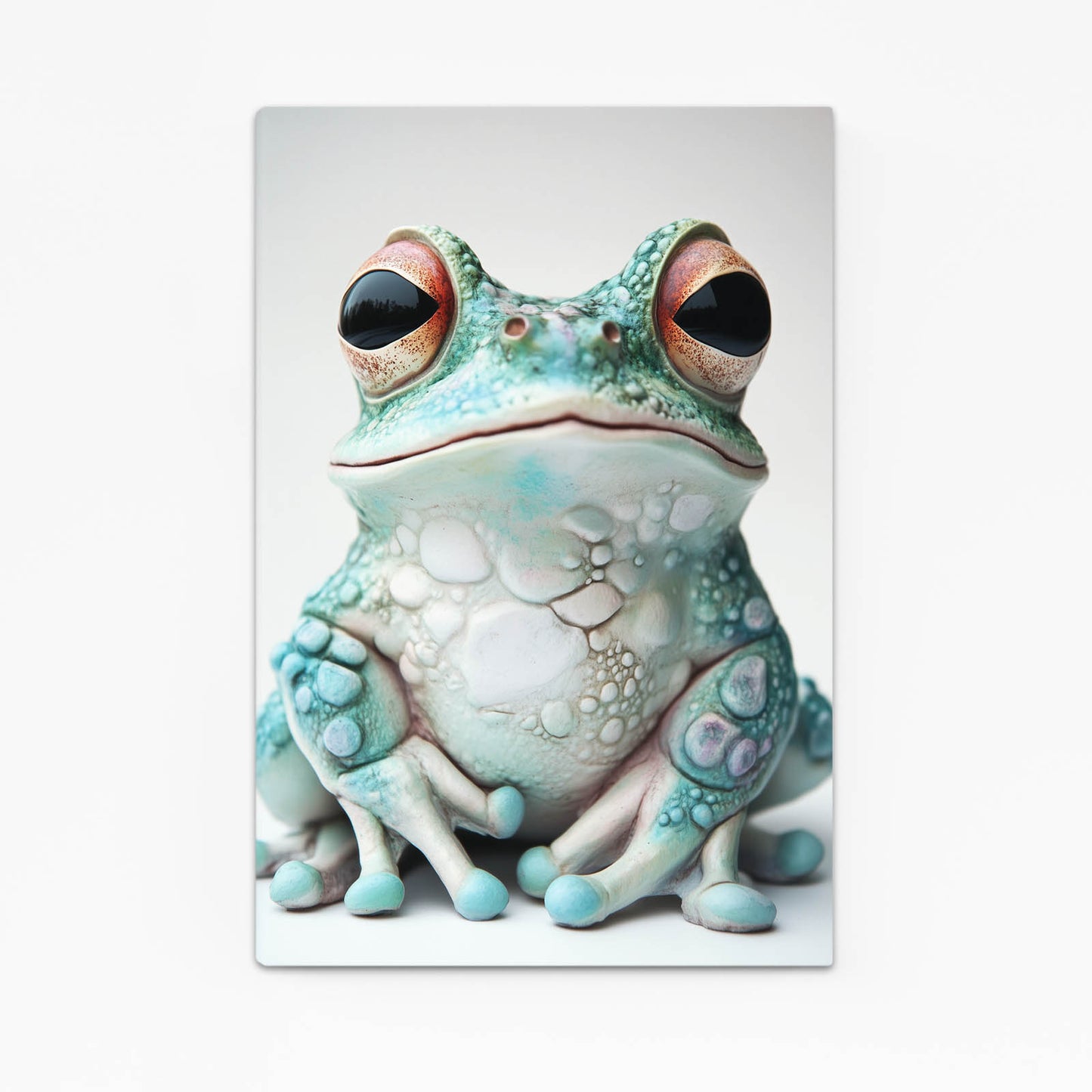 Pastel Ceramic Charm Frog Wall Art – pastel ceramic charm frog canvas print