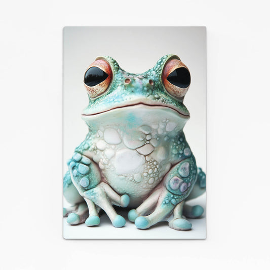 Pastel Ceramic Charm Frog Wall Art – pastel ceramic charm frog canvas print