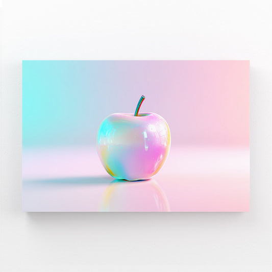 Pastel Iridescent Apple Wall Art – pastel iridescent apple canvas print