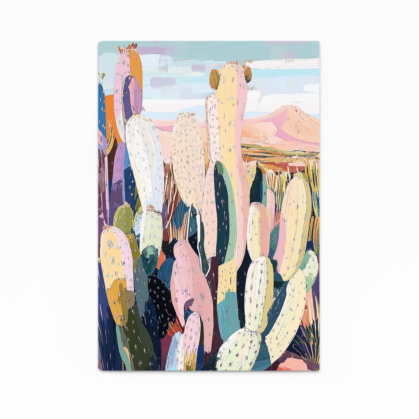 Patchwork Desert Ridge Cactus Art – patchwork desert ridge cactus canvas print