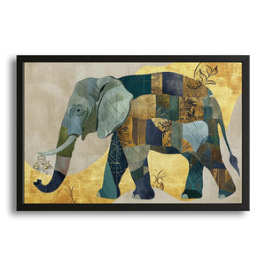 Patchwork Elephant Wall Art