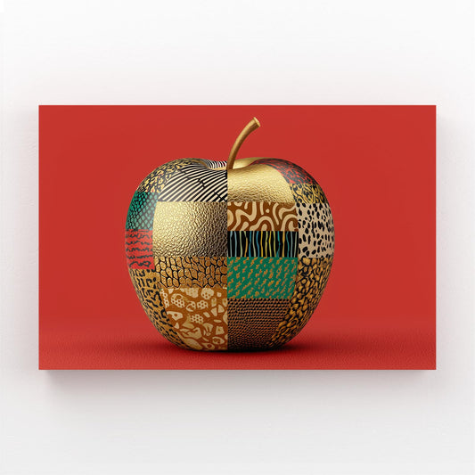 Patchwork Pattern Apple Canvas Art – patchwork pattern apple canvas print