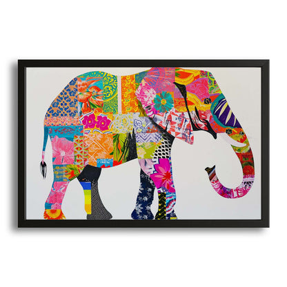 Patchwork Tapestry Elephant Wall Art