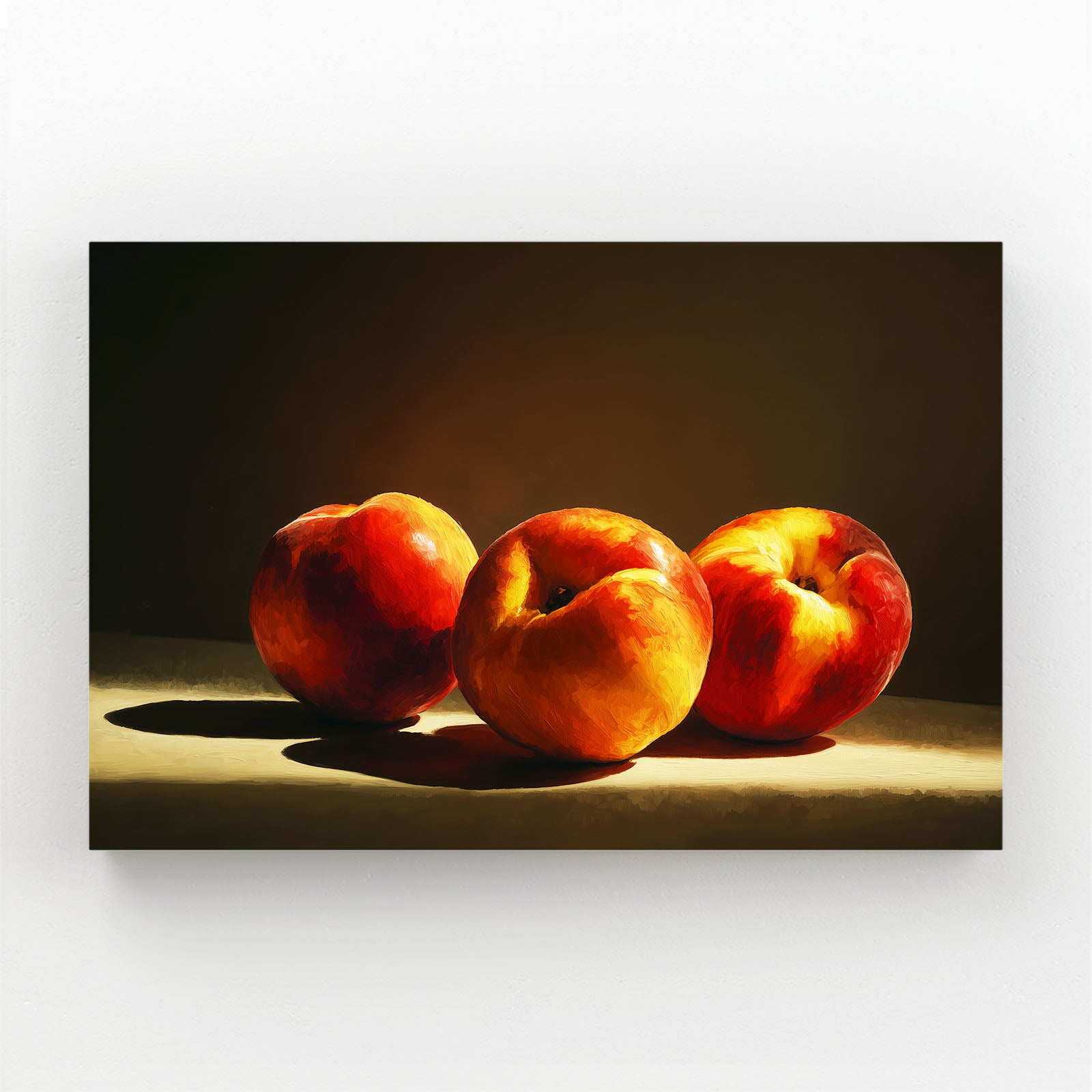 Peaches Still Life Fruit Art – peaches still life fruit canvas print