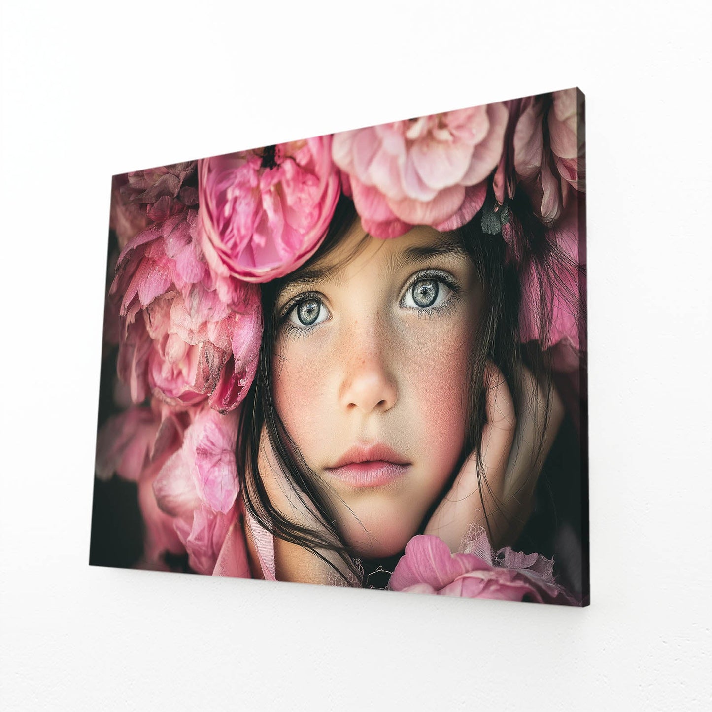 Peony Girl Wall Art Photography – canvas print, view 2