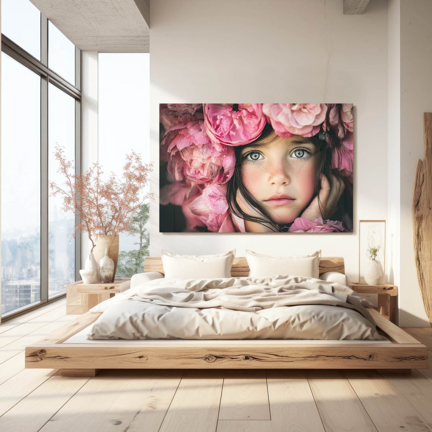 Peony Girl Wall Art Photography – canvas print, view 5